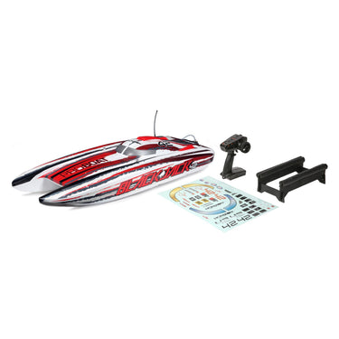 Pro Boat Blackjack 42 inch 8S Brushless RC Catamaran (White/Red) PRB08043T2